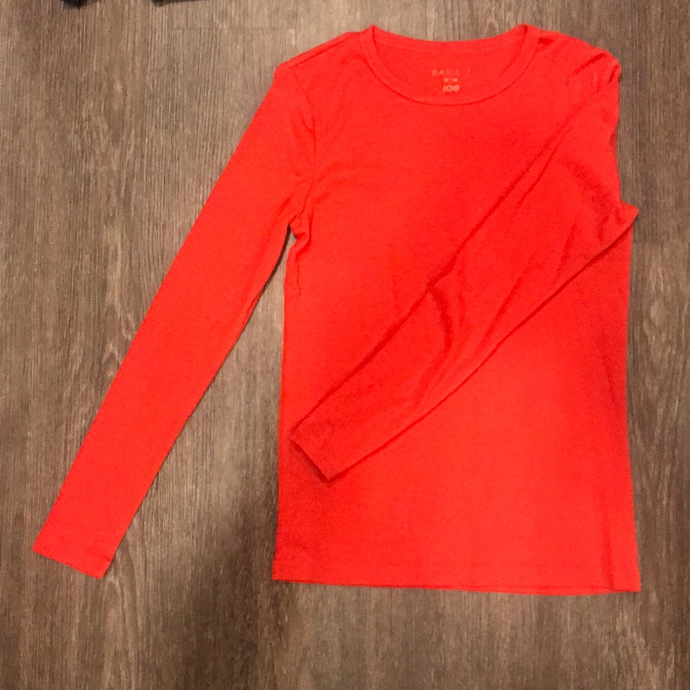 Long-Sleeve Swoop Neck Shirt